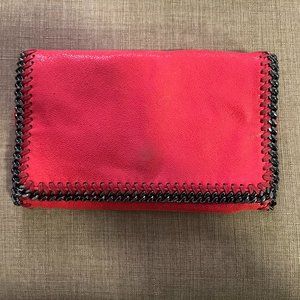 STELLA MCCARTNEY Shaggy Deer Falabella Crossbody Bag in Coral
